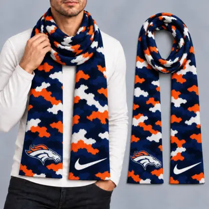Denver Broncos | Premium NFL Camo GameDay Ready Scarf NY