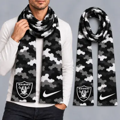 Las Vegas Raiders | Premium NFL Camo GameDay Ready Scarf NY