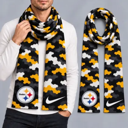 Pittsburgh Steelers | Premium NFL Camo GameDay Ready Scarf NY