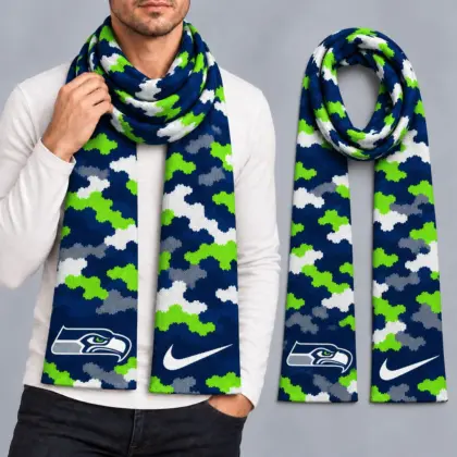Seattle Seahawks | Premium NFL Camo GameDay Ready Scarf NY
