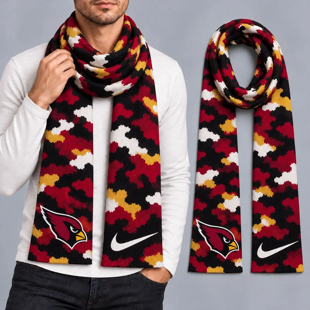 Arizona Cardinals | Premium NFL Camo GameDay Ready Scarf NY