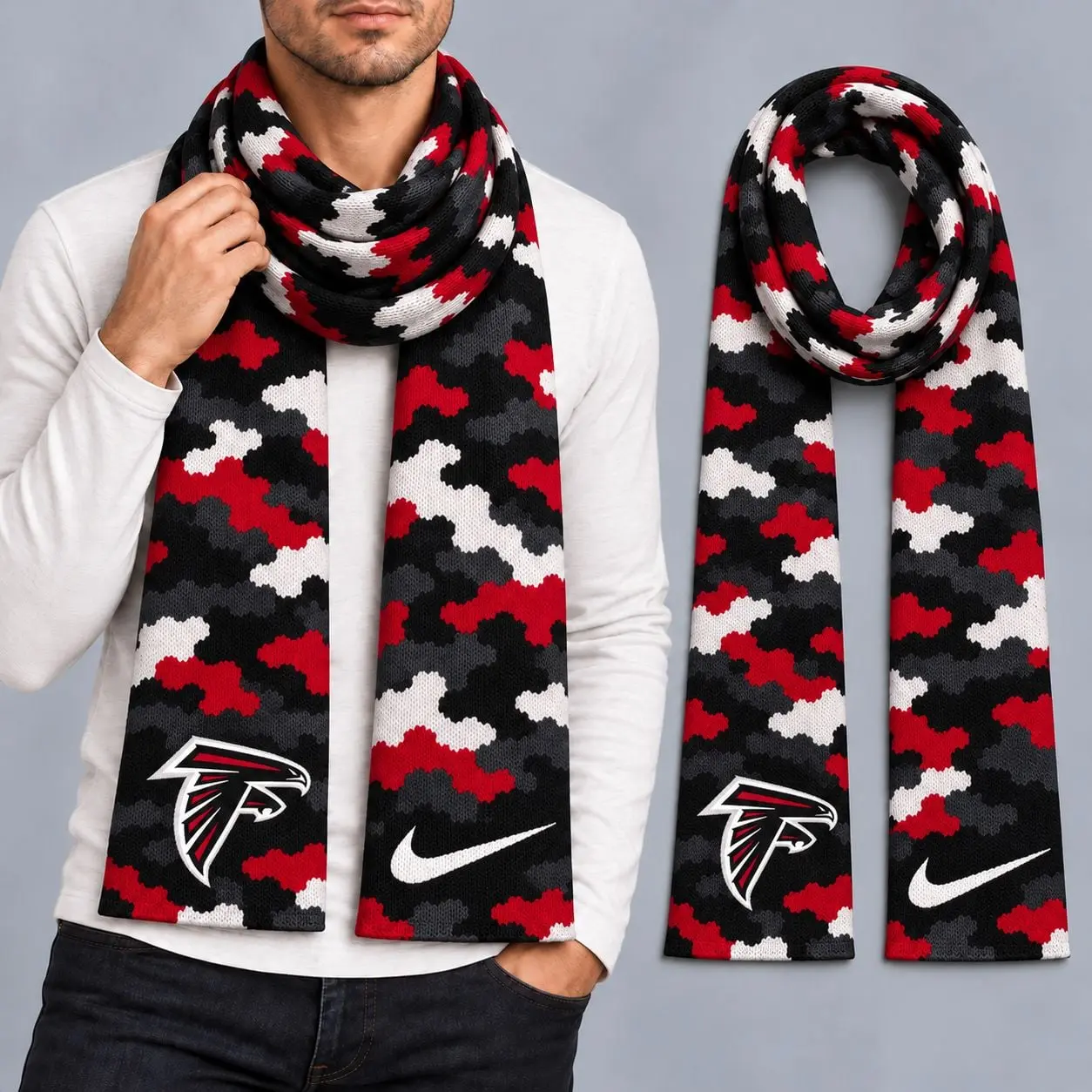 Atlanta Falcons | Premium NFL Camo GameDay Ready Scarf NY