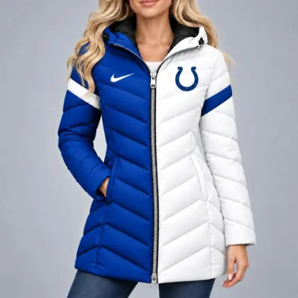 Indianapolis Colts | Premium NFL Team Pride Long Hooded Puffer Jacket NY