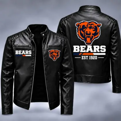 Chicago Bears | Premium NFL Game Day Leather Jacket NY