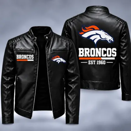 Denver Broncos | Premium NFL Game Day Leather Jacket NY