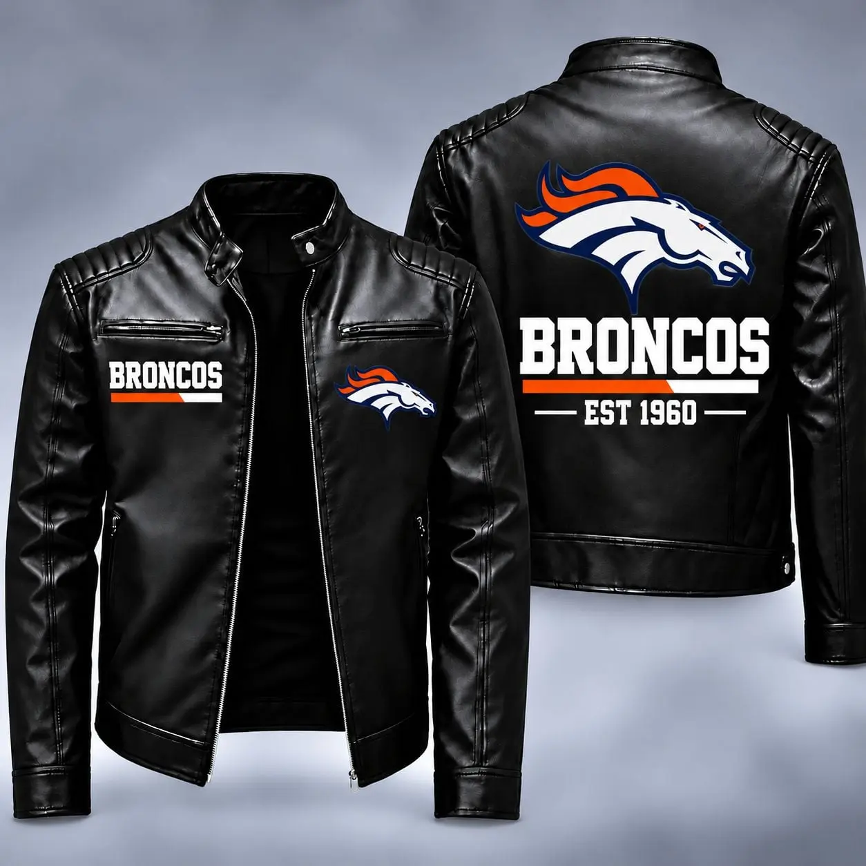 Denver Broncos | Premium NFL Game Day Leather Jacket NY