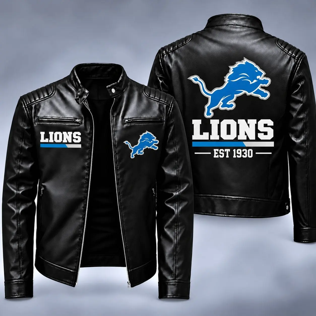 Detroit Lions | Premium NFL Game Day Leather Jacket NY