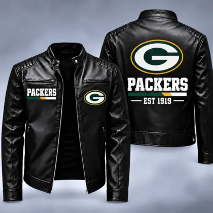 Green Bay Packers | Premium NFL Game Day Leather Jacket NY