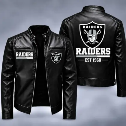 Las Vegas Raiders | Premium NFL Game Day Leather Jacket NY