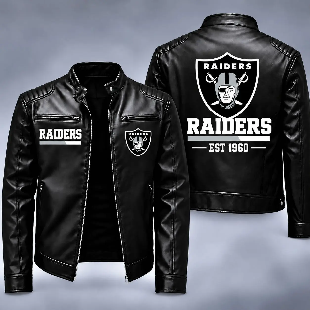 Las Vegas Raiders | Premium NFL Game Day Leather Jacket NY