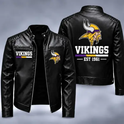 Minnesota Vikings | Premium NFL Game Day Leather Jacket NY