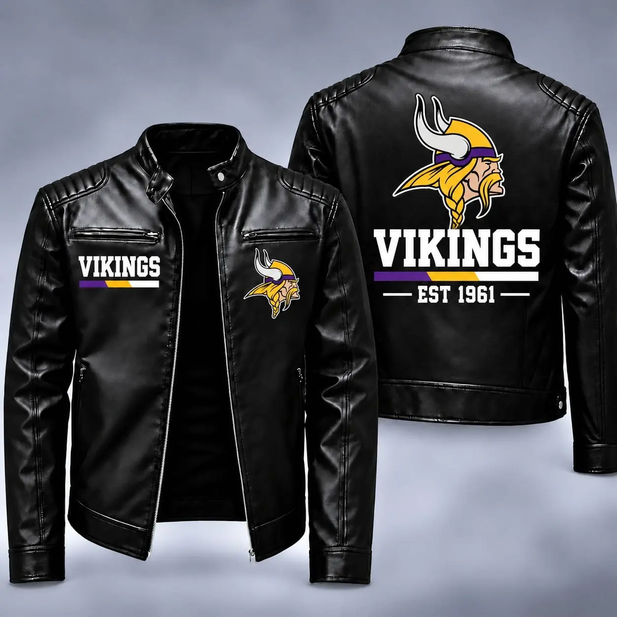 Minnesota Vikings | Premium NFL Game Day Leather Jacket NY
