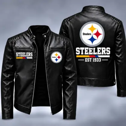 Pittsburgh Steelers | Premium NFL Game Day Leather Jacket NY