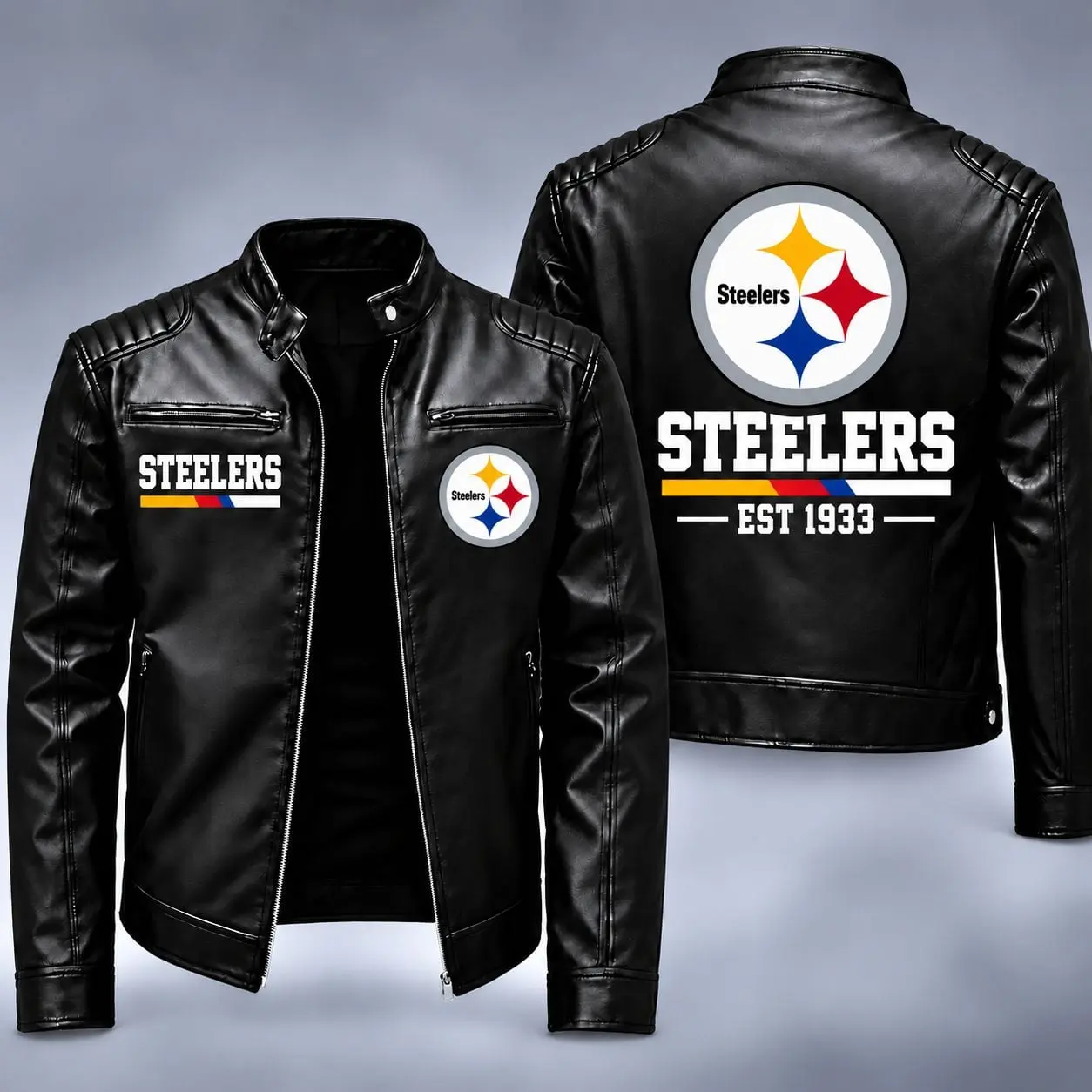 Pittsburgh Steelers | Premium NFL Game Day Leather Jacket NY