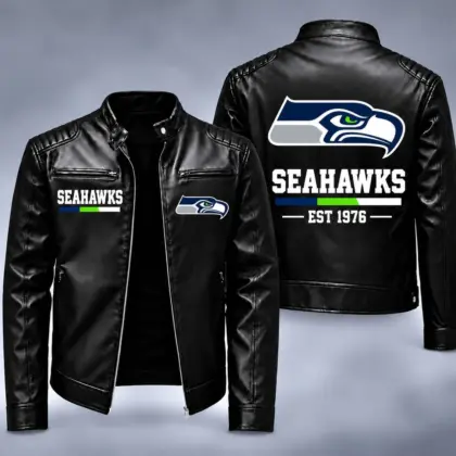 Seattle Seahawks | Premium NFL Game Day Leather Jacket NY