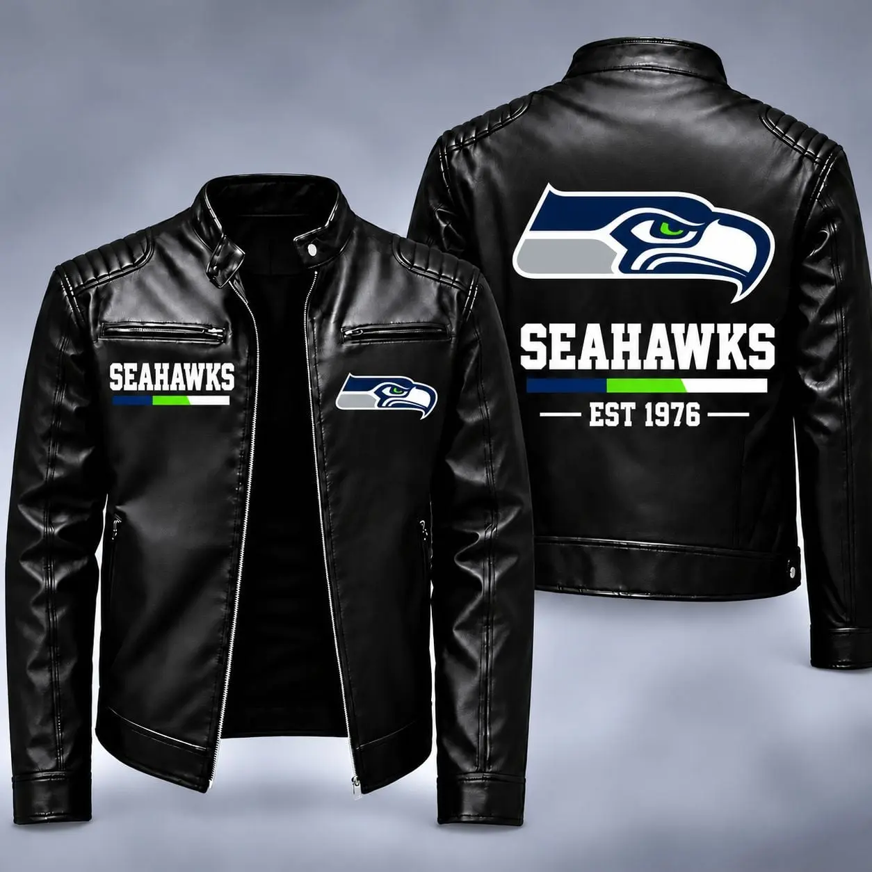 Seattle Seahawks | Premium NFL Game Day Leather Jacket NY