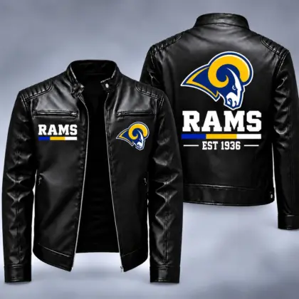Los Angeles Rams | Premium NFL Game Day Leather Jacket NY