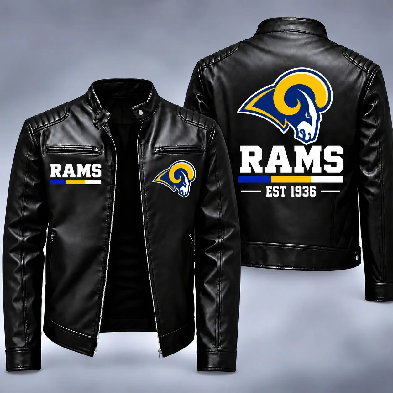 Los Angeles Rams | Premium NFL Game Day Leather Jacket NY