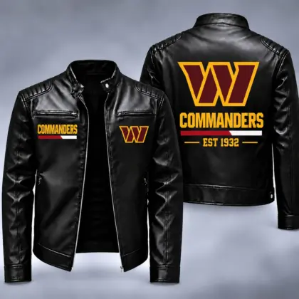 Washington Commanders | Premium NFL Game Day Leather Jacket NY