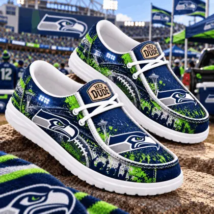 Seattle Seahawks | Premium NFL Gameday Spirit Loafer Shoes NY