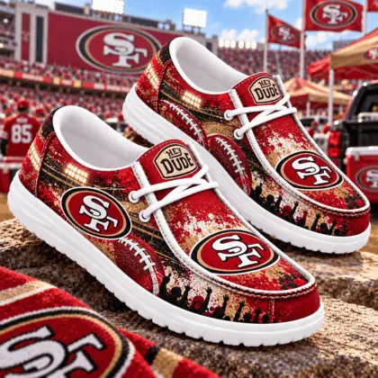 San Francisco 49ers | Premium NFL Gameday Spirit Loafer Shoes NY