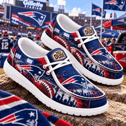 New England Patriots | Premium NFL Gameday Spirit Loafer Shoes NY
