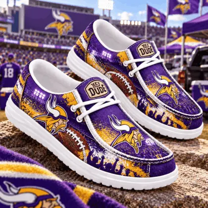 Minnesota Vikings | Premium NFL Gameday Spirit Loafer Shoes NY