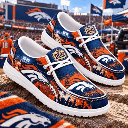 Denver Broncos | Premium NFL Gameday Spirit Loafer Shoes NY