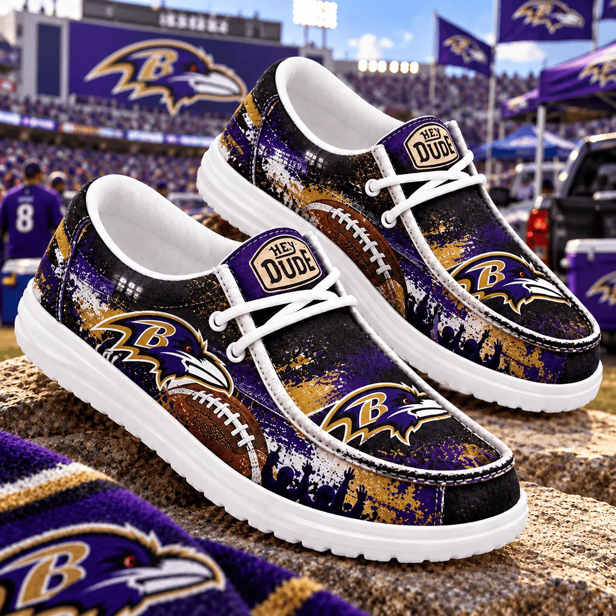 Baltimore Ravens | Premium NFL Gameday Spirit Loafer Shoes NY