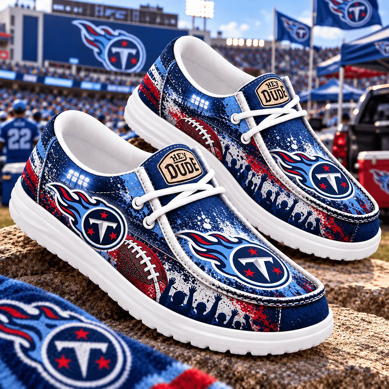 Tennessee Titans | Premium NFL Gameday Spirit Loafer Shoes NY