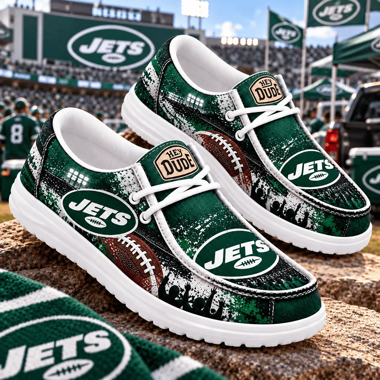 New York Jets | Premium NFL Gameday Spirit Loafer Shoes NY
