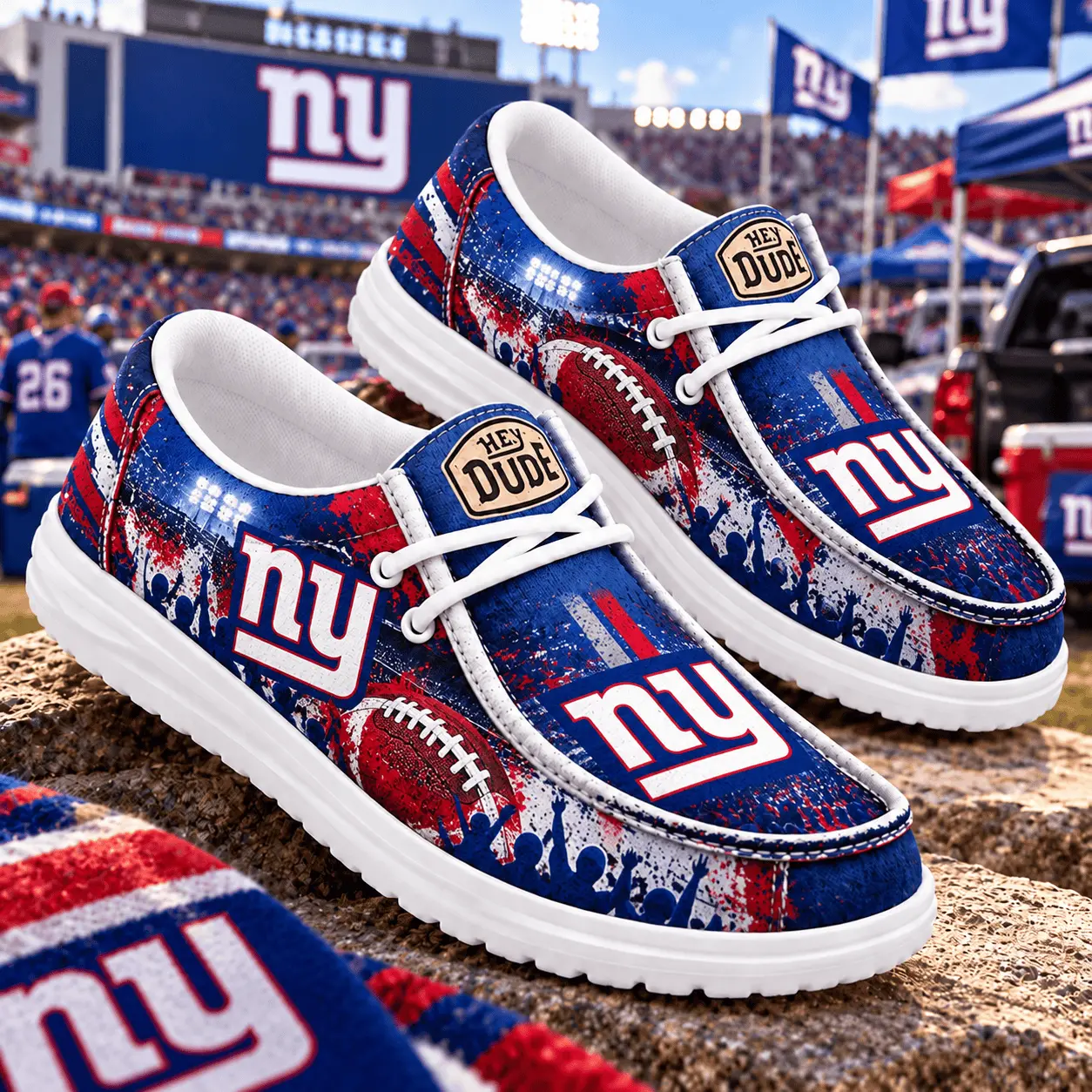 New York Giants | Premium NFL Gameday Spirit Loafer Shoes NY