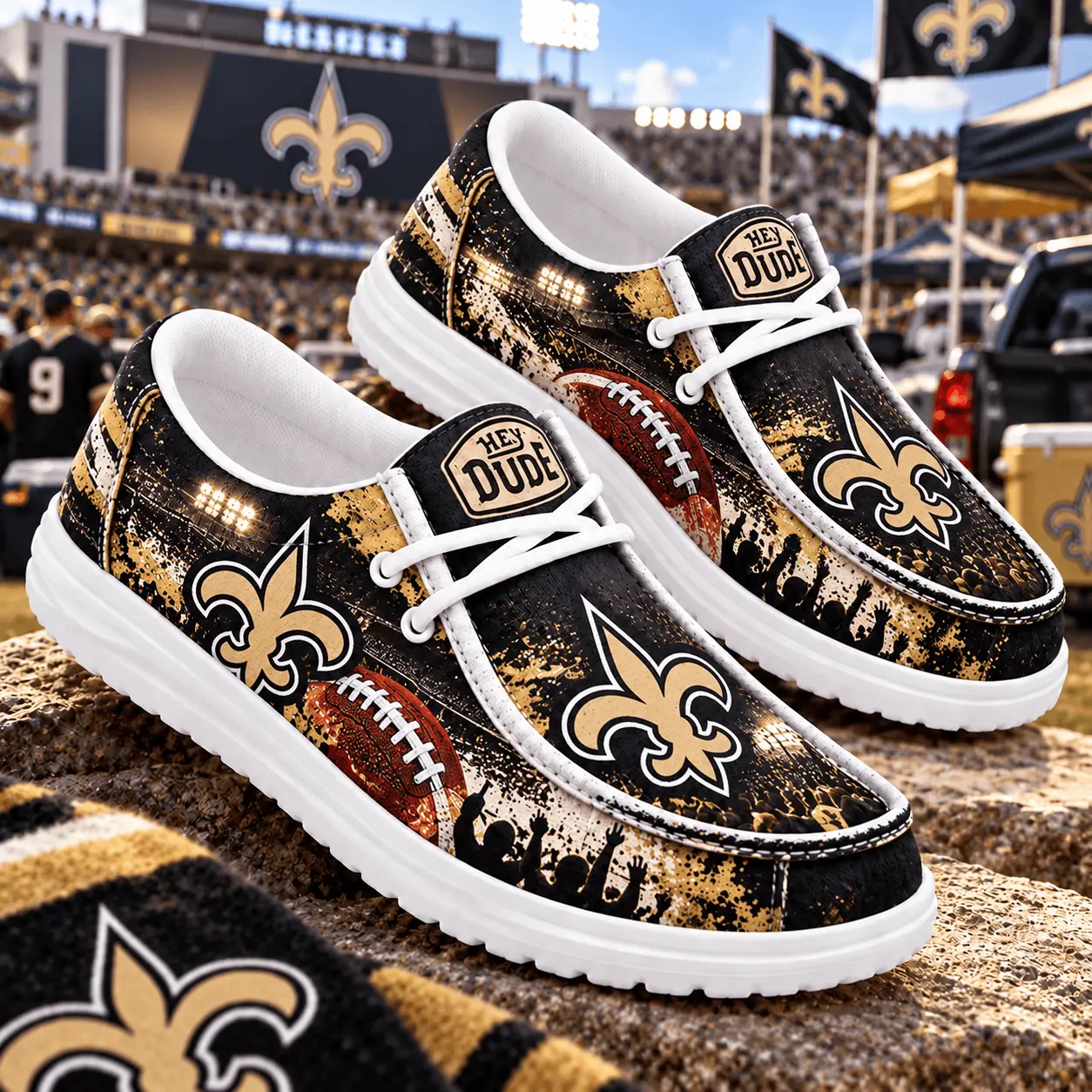 New Orleans Saints | Premium NFL Gameday Spirit Loafer Shoes NY