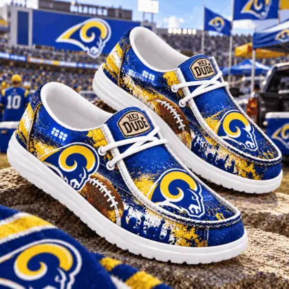 Los Angeles Rams | Premium NFL Gameday Spirit Loafer Shoes NY