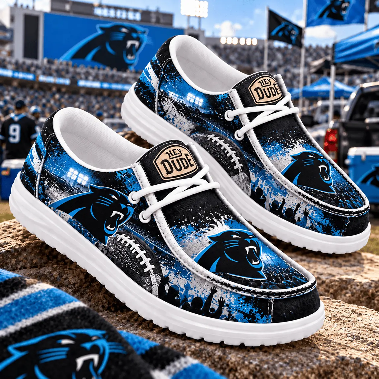 Carolina Panthers | Premium NFL Gameday Spirit Loafer Shoes NY