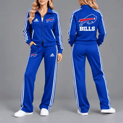Buffalo Bills | Premium NFL Game Day Tracksuit Set – Full Zip Jacket And Relaxed Fit Pants NY