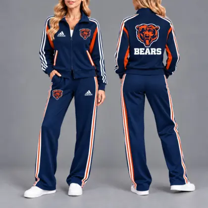Chicago Bears | Premium NFL Game Day Tracksuit Set – Full Zip Jacket And Relaxed Fit Pants NY