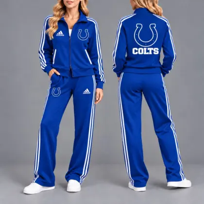 Indianapolis Colts | Premium NFL Game Day Tracksuit Set – Full Zip Jacket And Relaxed Fit Pants NY