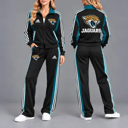 Jacksonville Jaguars | Premium NFL Game Day Tracksuit Set – Full Zip Jacket And Relaxed Fit Pants NY