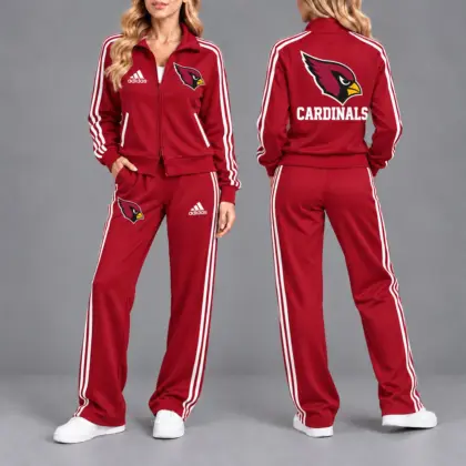 Arizona Cardinals | Premium NFL Game Day Tracksuit Set – Full Zip Jacket And Relaxed Fit Pants NY