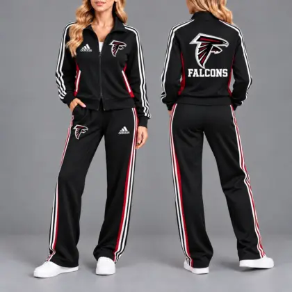 Atlanta Falcons | Premium NFL Game Day Tracksuit Set – Full Zip Jacket And Relaxed Fit Pants NY