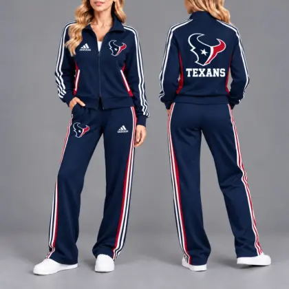 Houston Texans | Premium NFL Game Day Tracksuit Set – Full Zip Jacket And Relaxed Fit Pants NY