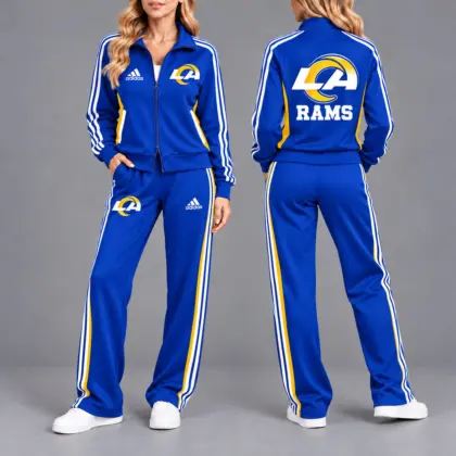 Los Angeles Rams | Premium NFL Game Day Tracksuit Set – Full Zip Jacket And Relaxed Fit Pants NY