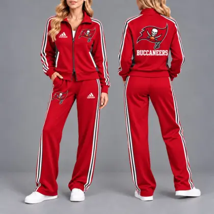 Tampa Bay Buccaneers | Premium NFL Game Day Tracksuit Set – Full Zip Jacket And Relaxed Fit Pants NY