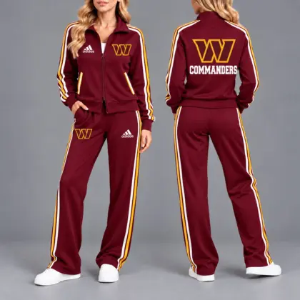 Washington Commanders | Premium NFL Game Day Tracksuit Set – Full Zip Jacket And Relaxed Fit Pants NY