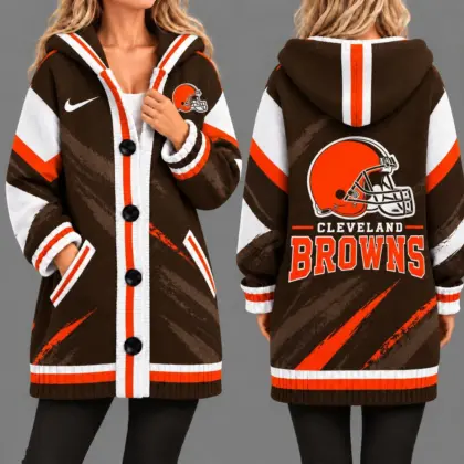 Cleveland Browns | Premium NFL Team Pride Oversized Cardigan NY