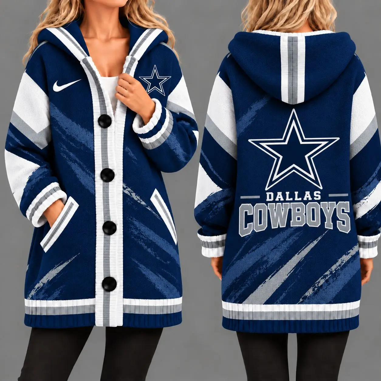Dallas Cowboys | Premium NFL Team Pride Oversized Cardigan NY
