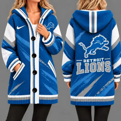 Detroit Lions | Premium NFL Team Pride Oversized Cardigan NY