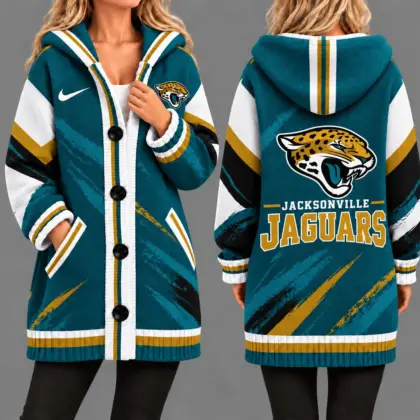Jacksonville Jaguars | Premium NFL Team Pride Oversized Cardigan NY
