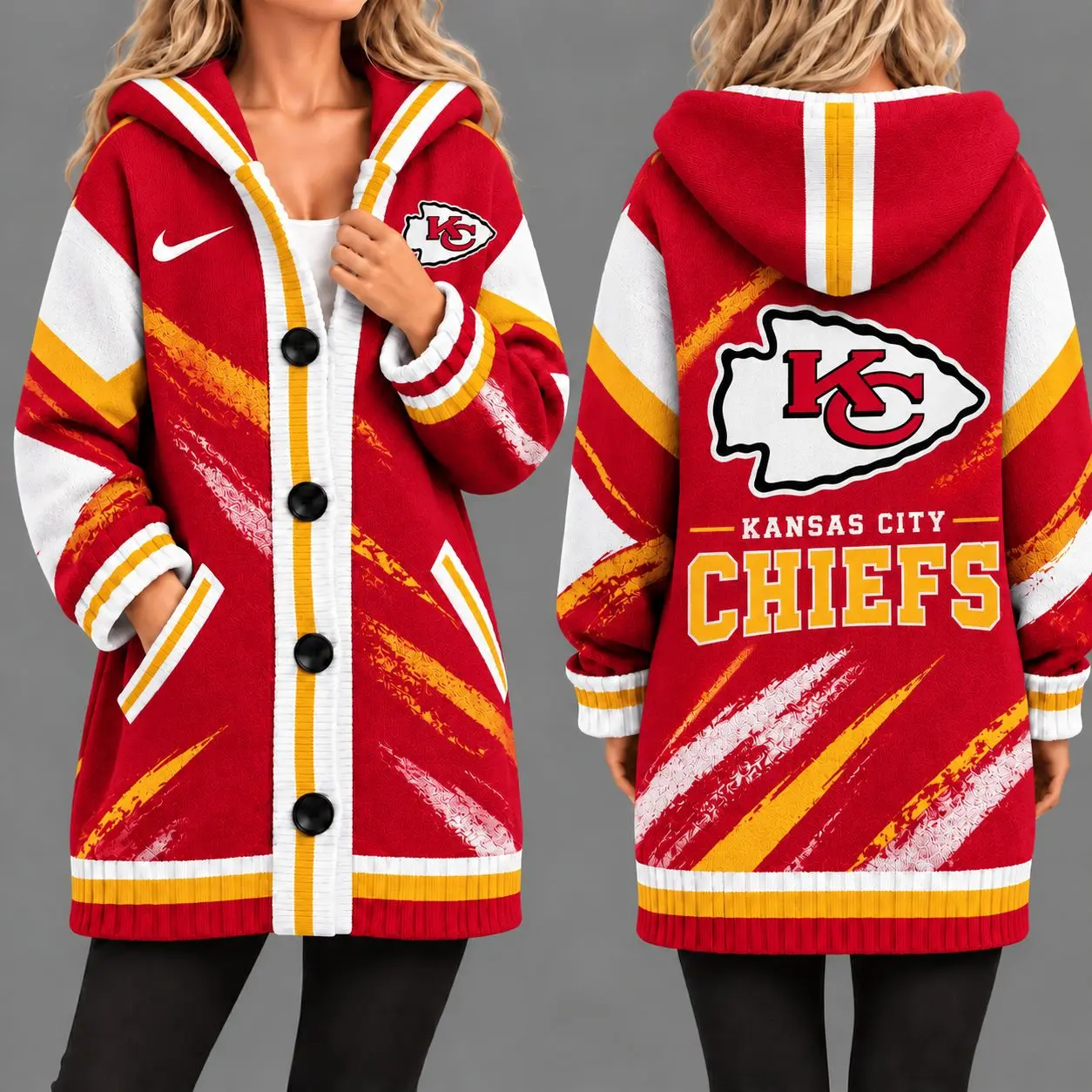 Kansas City Chiefs | Premium NFL Team Pride Oversized Cardigan NY
